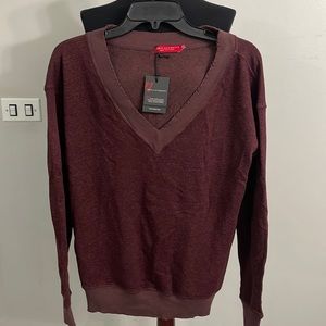 n:Philanthropy distressed V-neck sweatshirt women's XS